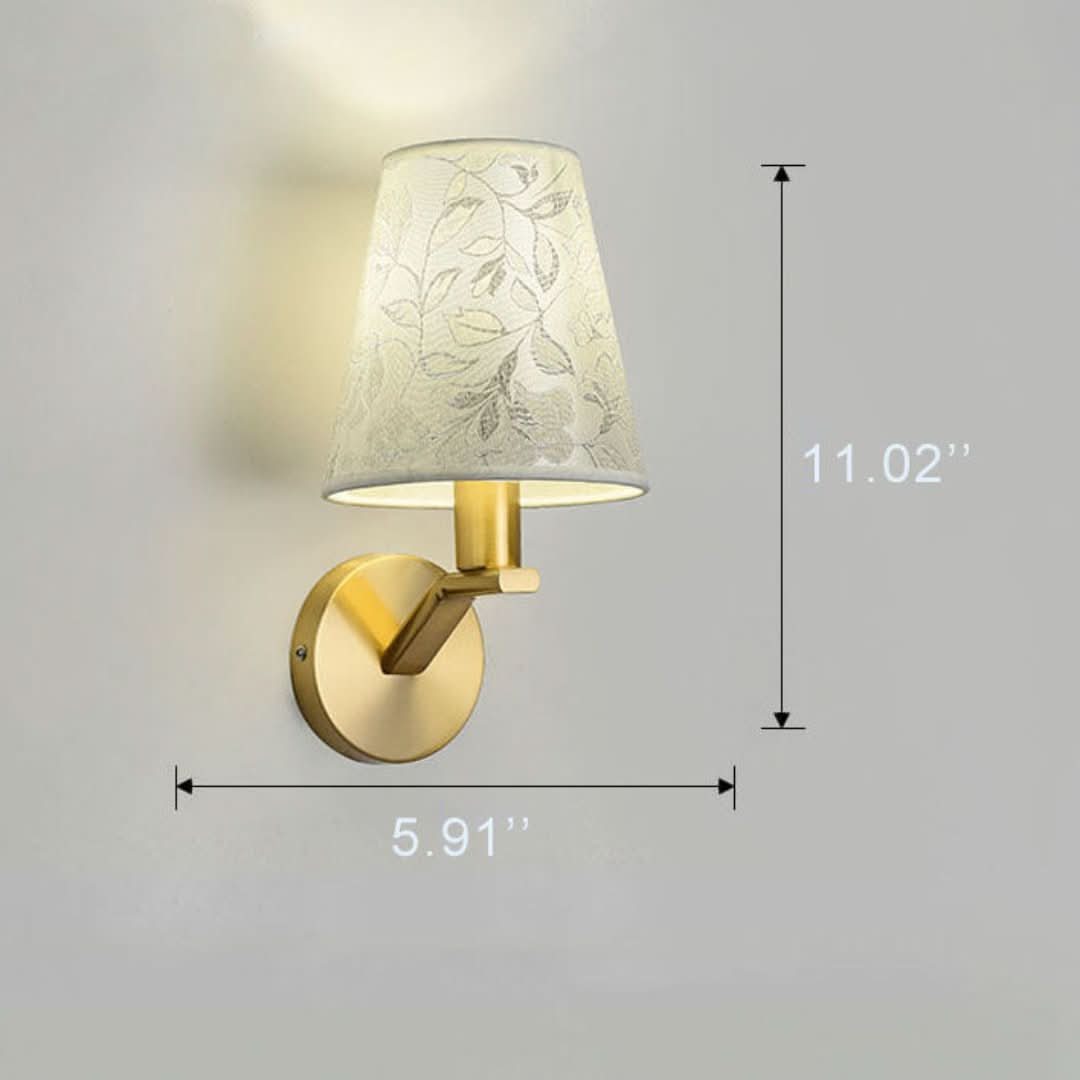 LichtBloeier - moderne vegglampe med stoffskjerm