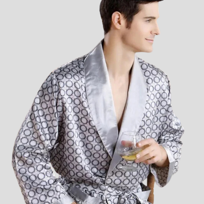 Satin Kimono Bathrobe for Men