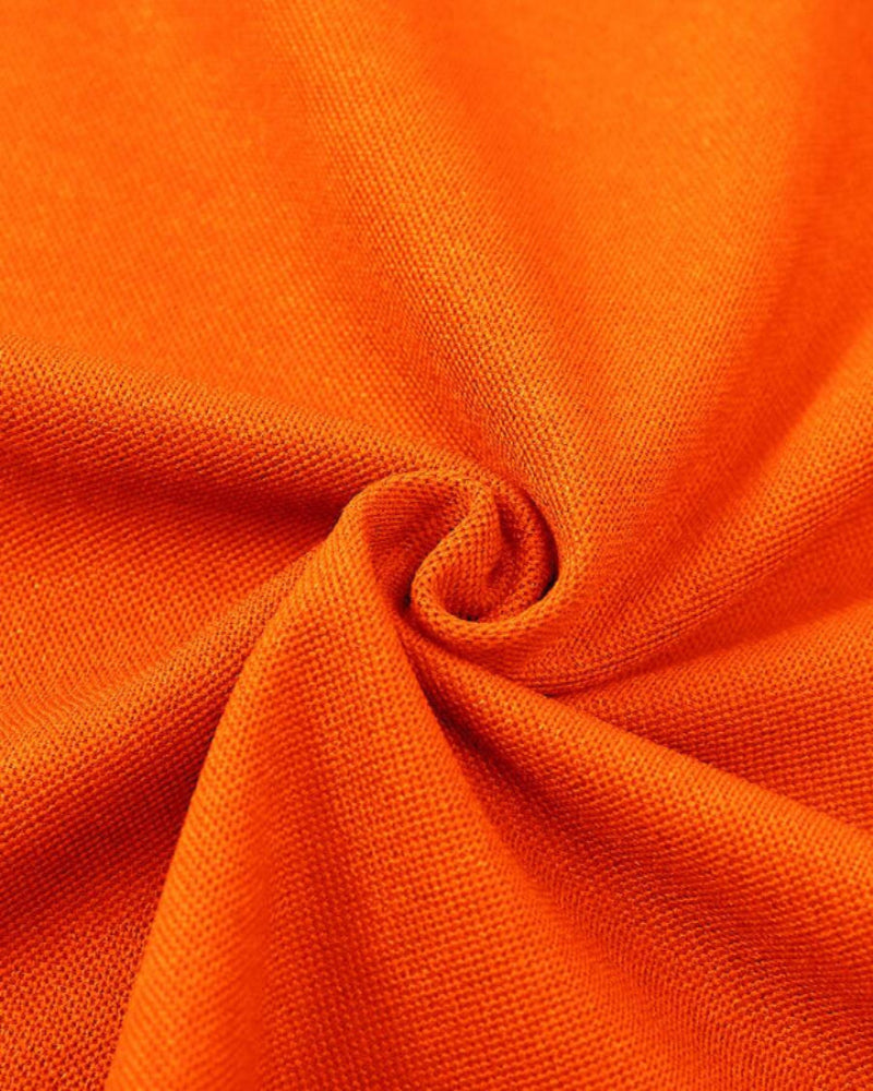 Orange Polo Shirt with Contrasting Finish for Men