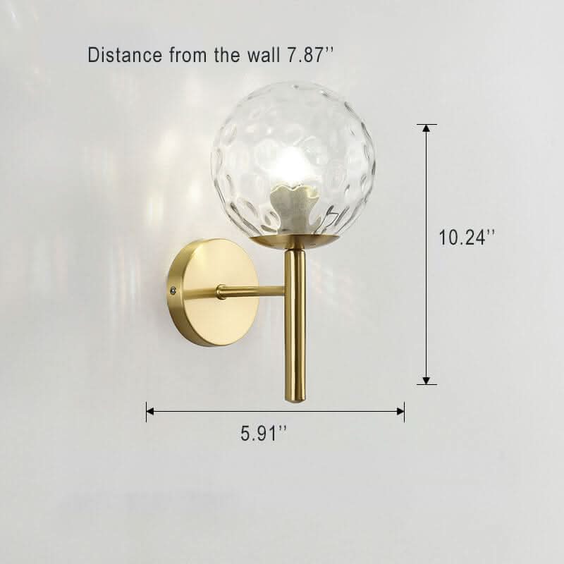 GlowBall - Modern Glass Globe Wall Light
