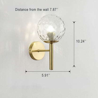 GlowBall - Modern Glass Globe Wall Light
