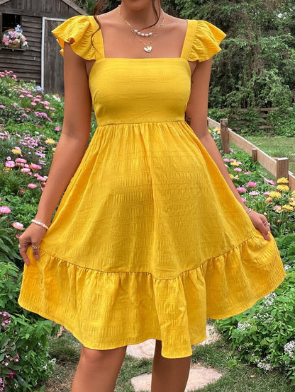 Ribbed Maternity Dress with Open Back and Bow Detail