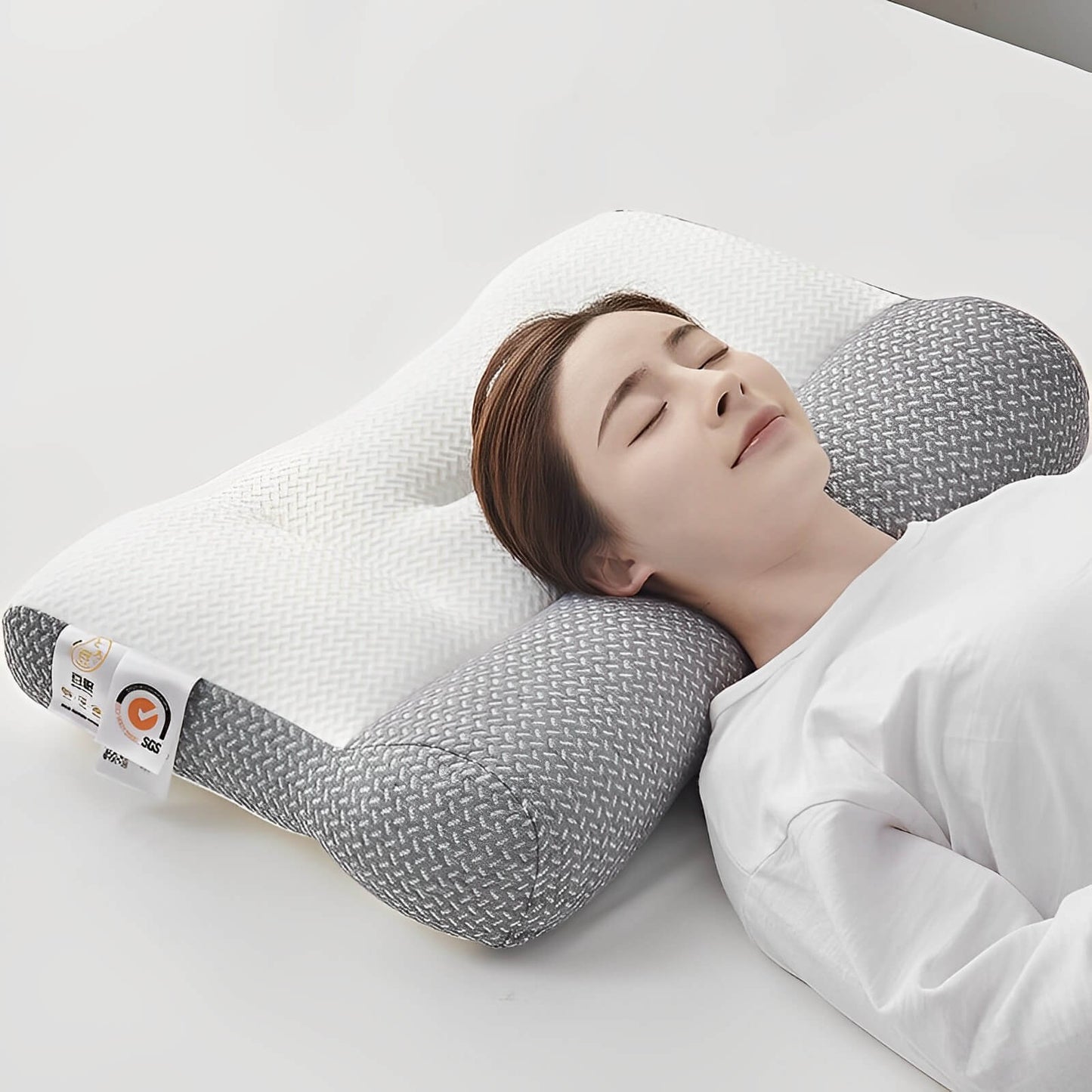Hypoallergenic Ergonomic Pillow - Optimal Neck Support