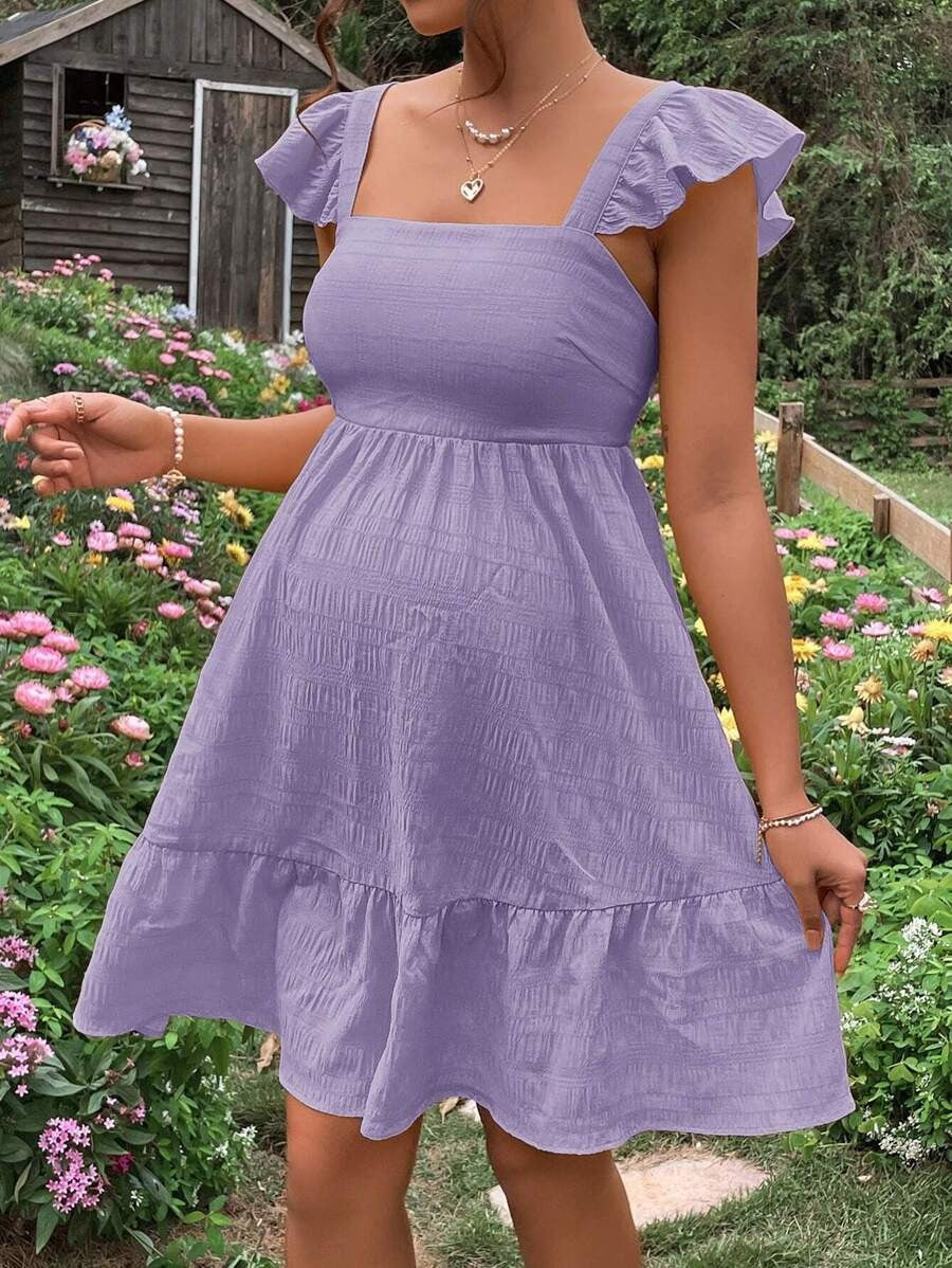 Ribbed Maternity Dress with Open Back and Bow Detail