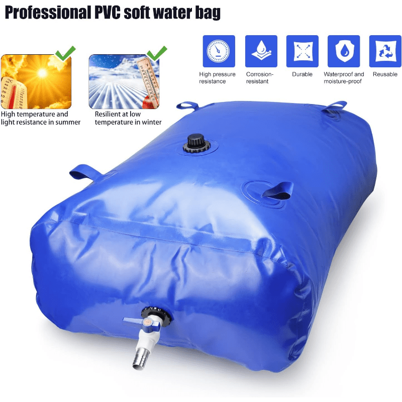 Bolsa de almacenamiento de agua MegaStore - Resistente y plegable para el jardín y situaciones de emergencia