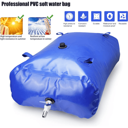 Bolsa de almacenamiento de agua MegaStore - Resistente y plegable para el jardín y situaciones de emergencia