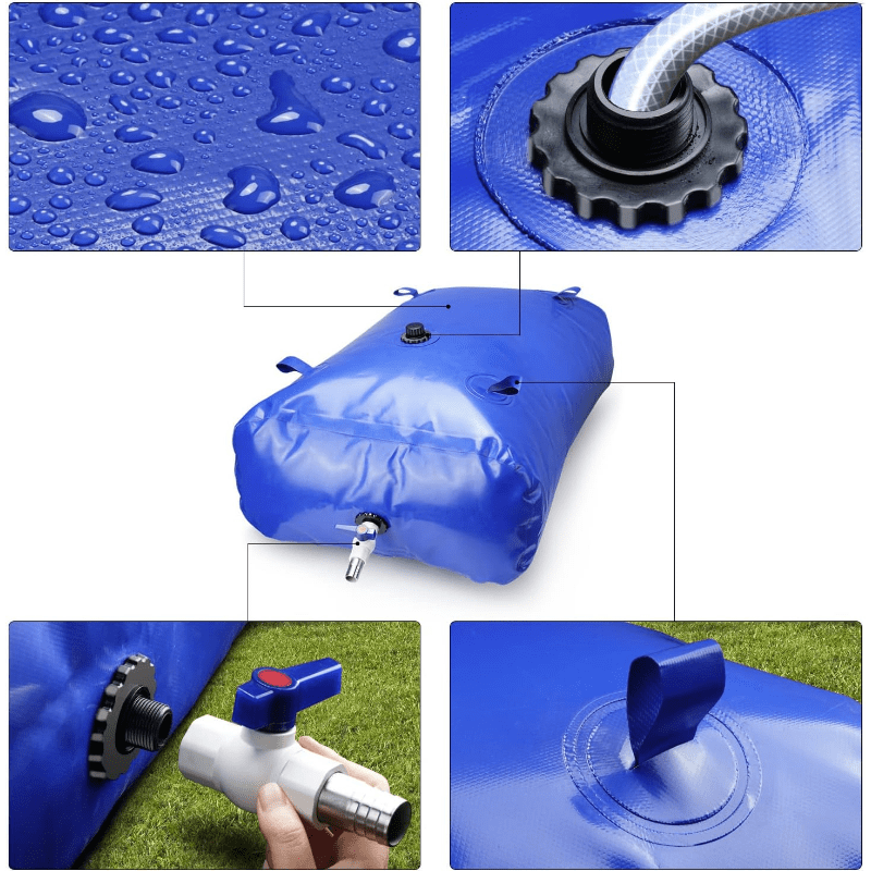 Bolsa de almacenamiento de agua MegaStore - Resistente y plegable para el jardín y situaciones de emergencia