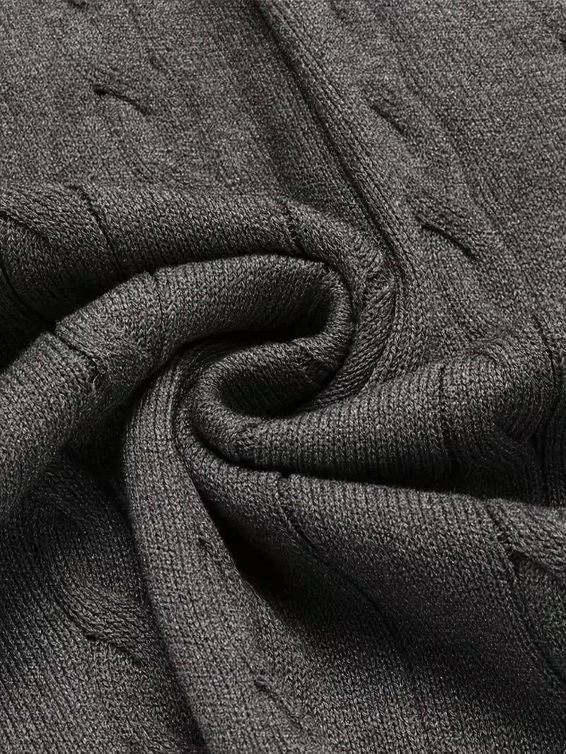 Gilet sans manches en tricot avec col en V