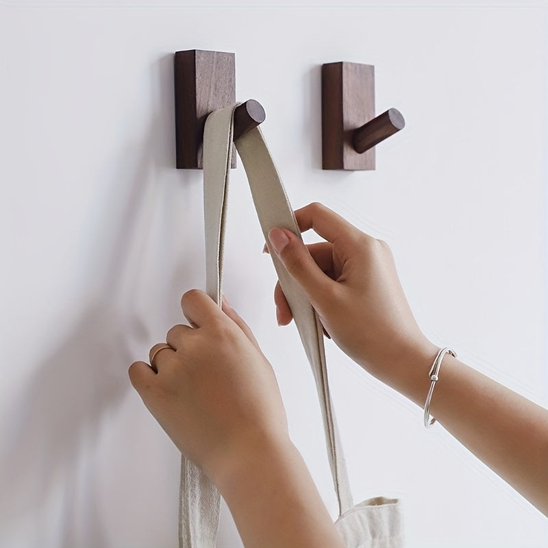 Juego de ganchos de pared de madera Nordvik – Calma y orden en el hogar