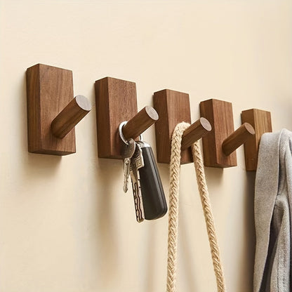 Juego de ganchos de pared de madera Nordvik – Calma y orden en el hogar