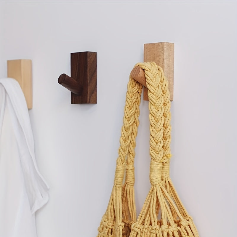 Juego de ganchos de pared de madera Nordvik – Calma y orden en el hogar