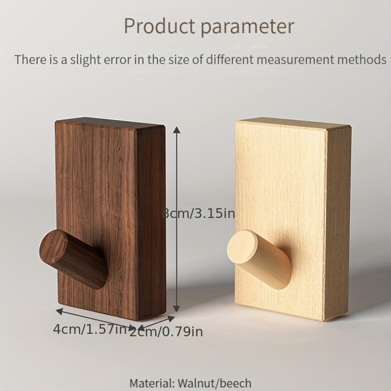 Juego de ganchos de pared de madera Nordvik – Calma y orden en el hogar