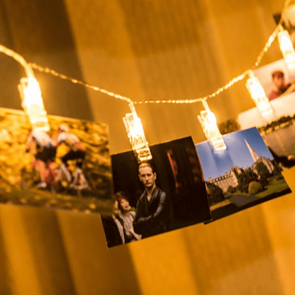 Lampada LED per foto ClipGlow - Magiche lucine con mollette per foto