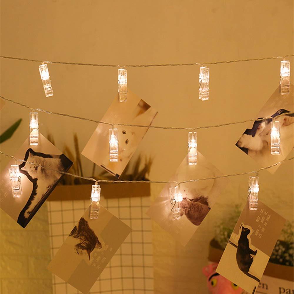 Lampada LED per foto ClipGlow - Magiche lucine con mollette per foto
