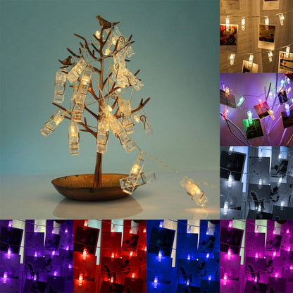 Lampada LED per foto ClipGlow - Magiche lucine con mollette per foto