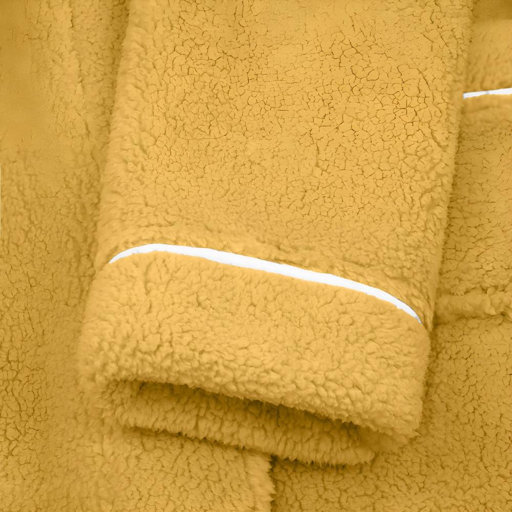 Luxury Coral Fleece Flannel Bathrobe