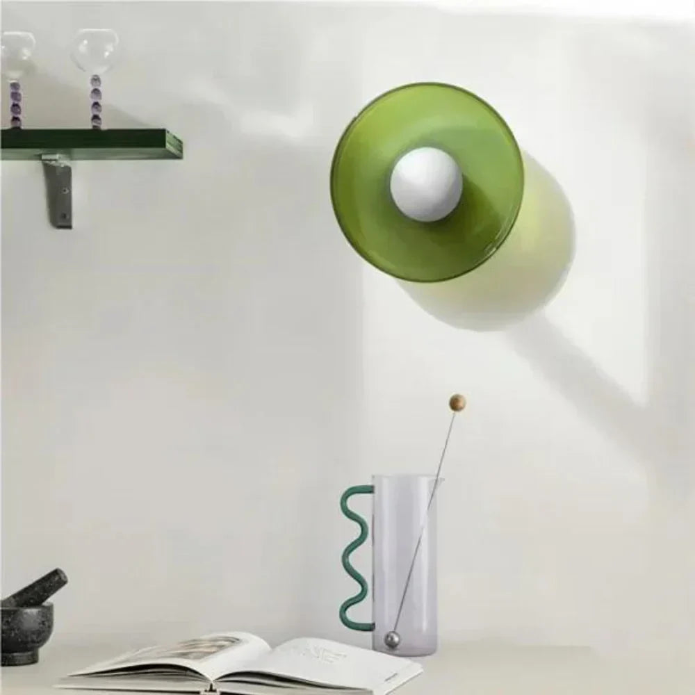 Olive Disc Wall Lamp – Modern and Elegant Design