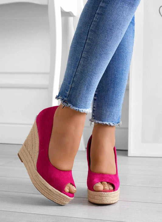 Open-toe wedge sandals for women - Madison