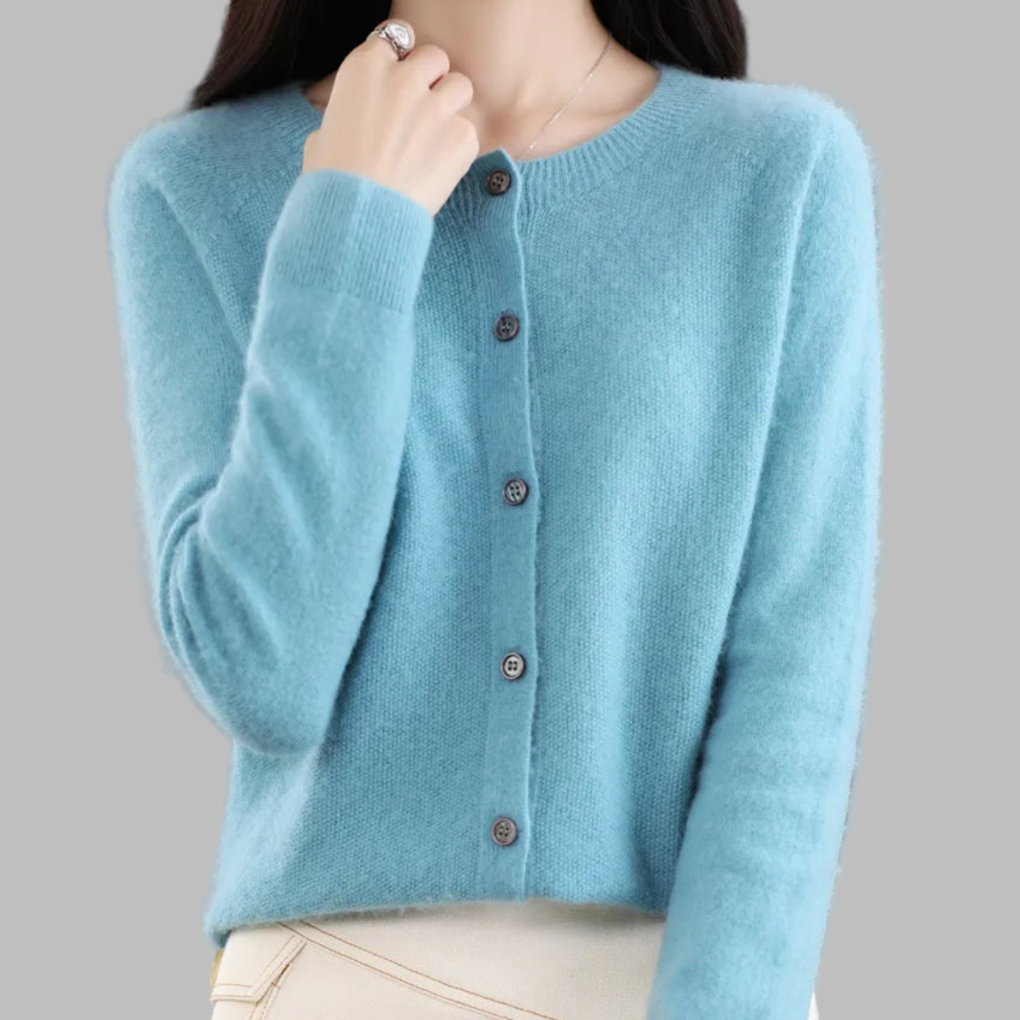 Women's O-neck Cardigan