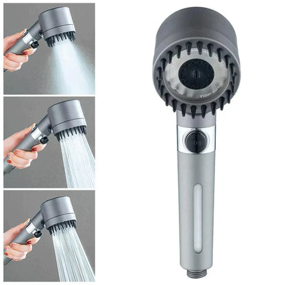 Powerful Water-Saving Shower Head with Filter and 3 Settings