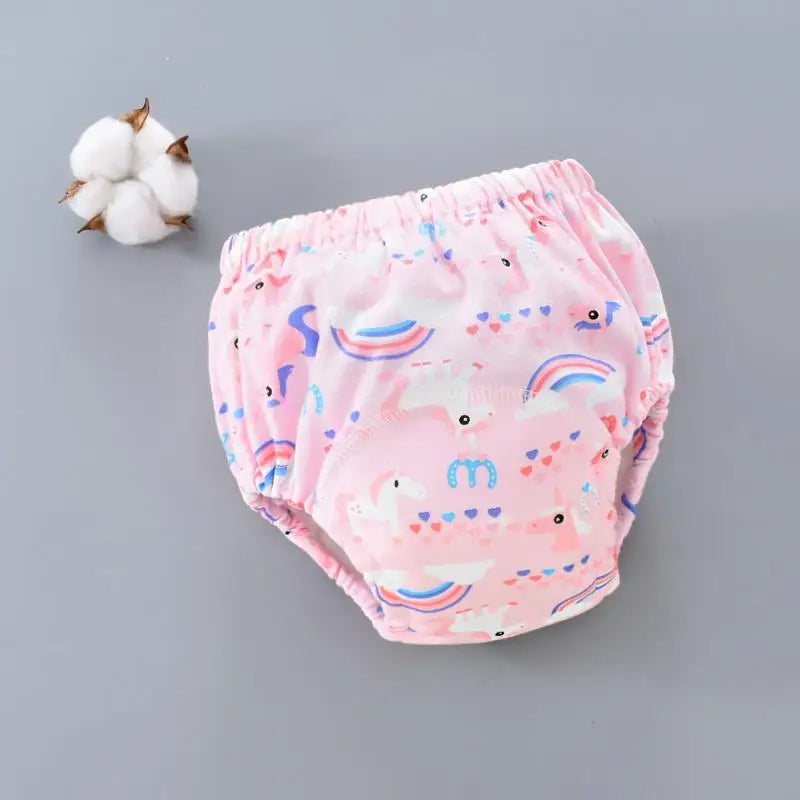 Reusable Baby Nappy Pants with Waterproof 6-Layer Crotch