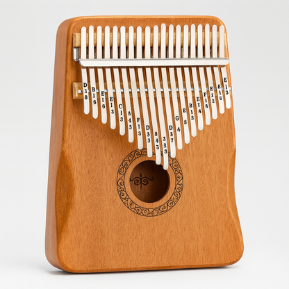 Kalimba com 17 teclas de madeira para relaxar e desfrutar de música