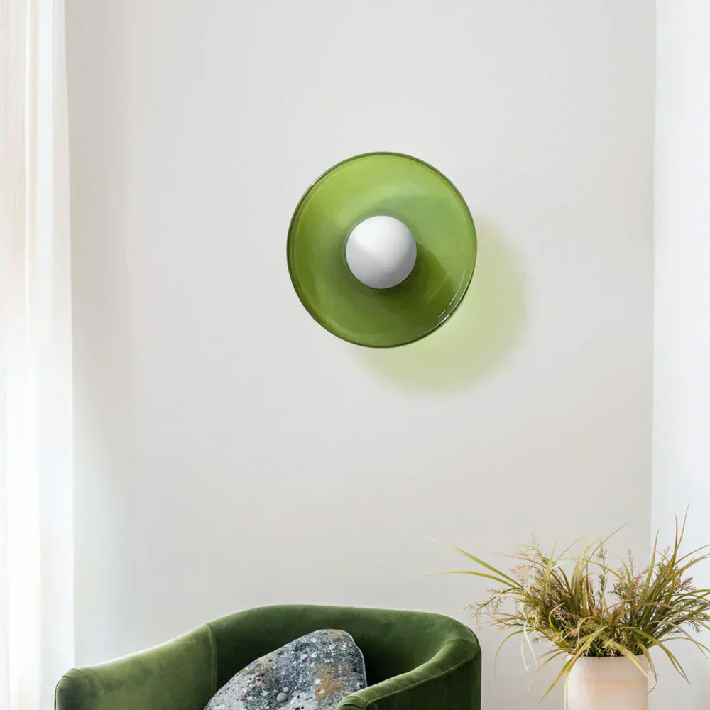 Olive Disc Wall Lamp – Modern and Elegant Design