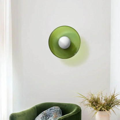 Olive Disc Wall Lamp – Modern and Elegant Design