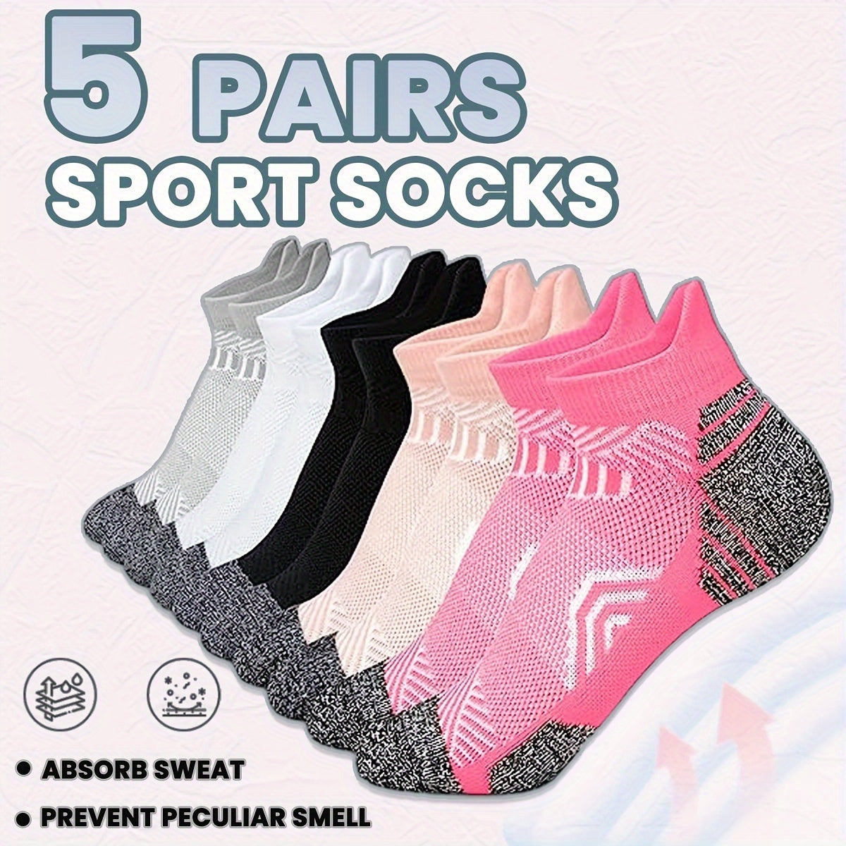 Chaussettes de sport de compression pour femme – Respirantes et confortables pour les activités et le quotidien