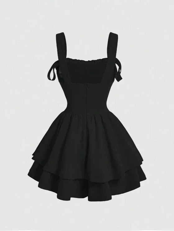 Robe unie avec ceinture