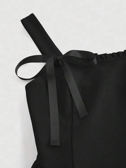 Robe unie avec ceinture