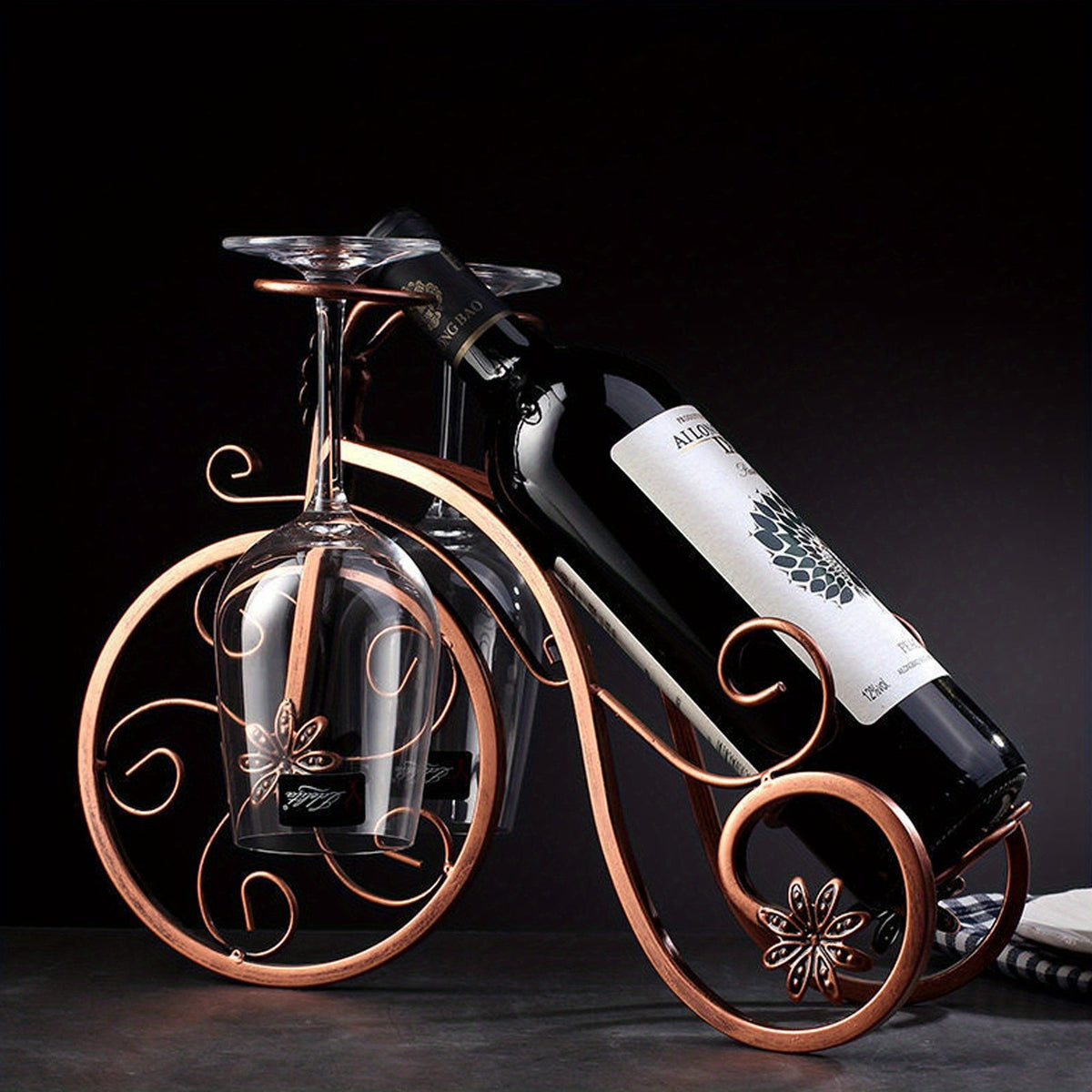 Portabotellas de vino con forma de bicicleta – Para un gusto refinado