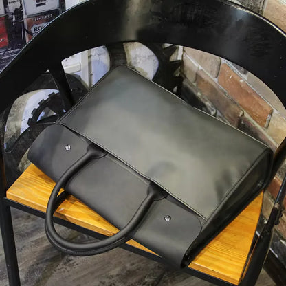 Laptop bag with flap and double handles