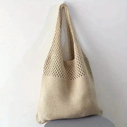 Sac de courses avec motif crochet ajouré