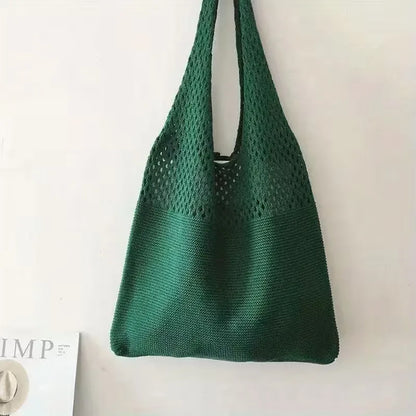 Sac de courses avec motif crochet ajouré