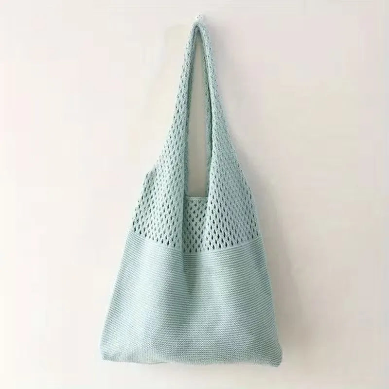 Sac de courses avec motif crochet ajouré
