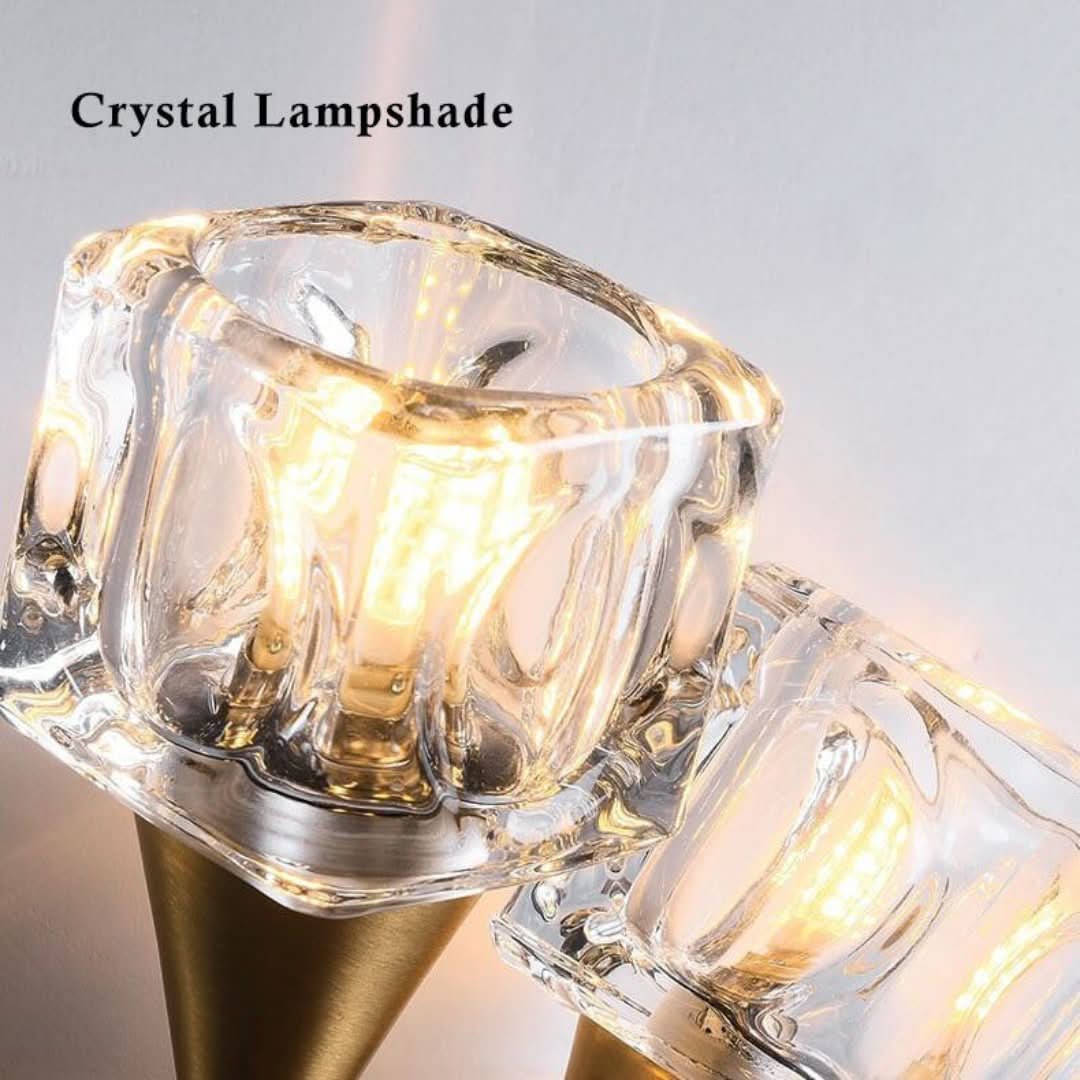 FloraLuxe - Modern flower-shaped wall lamp with two lights