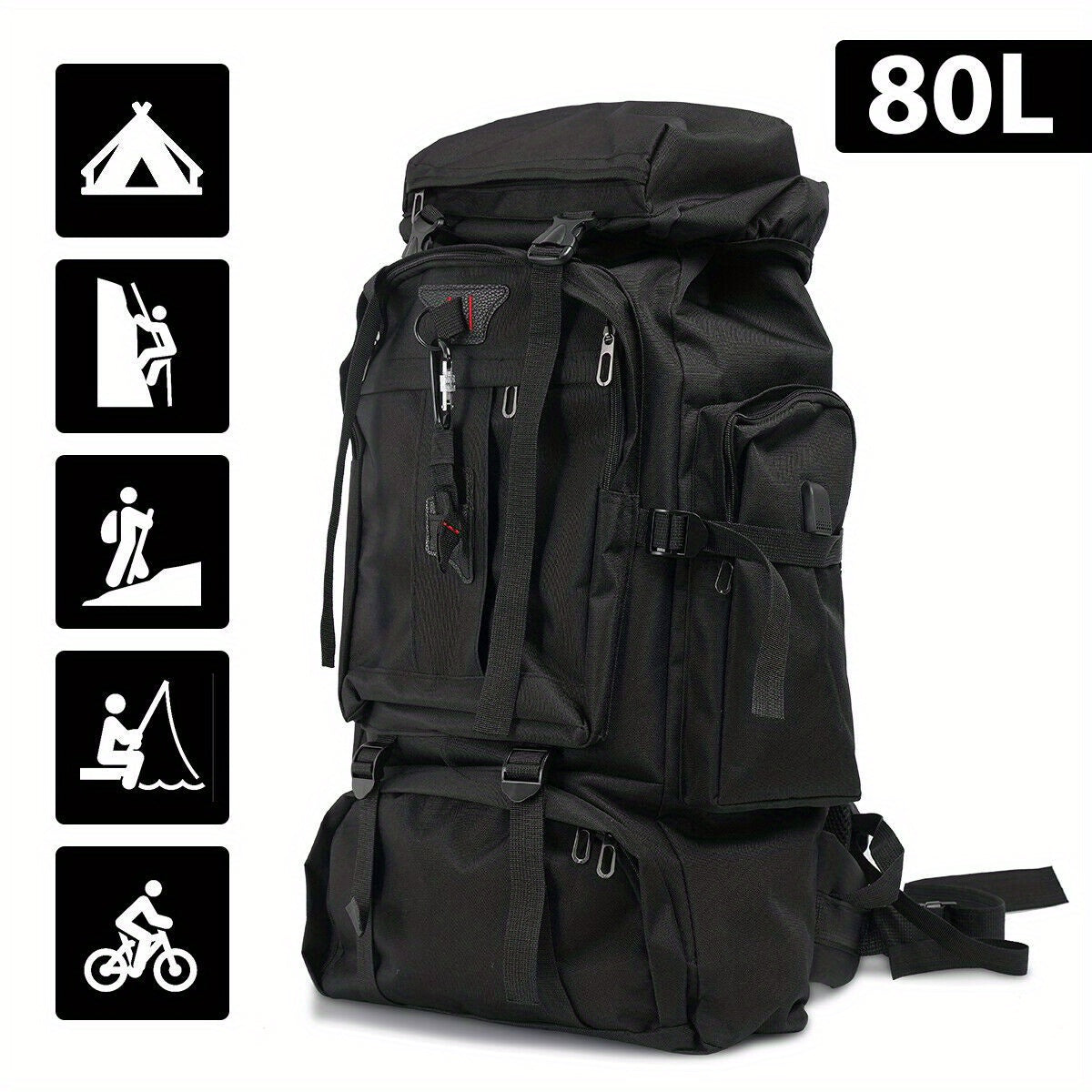 Sac à dos de randonnée Explorer 80L – robuste et polyvalent