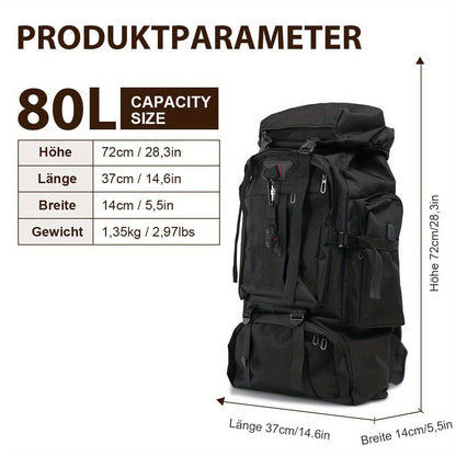 Sac à dos de randonnée Explorer 80L – robuste et polyvalent