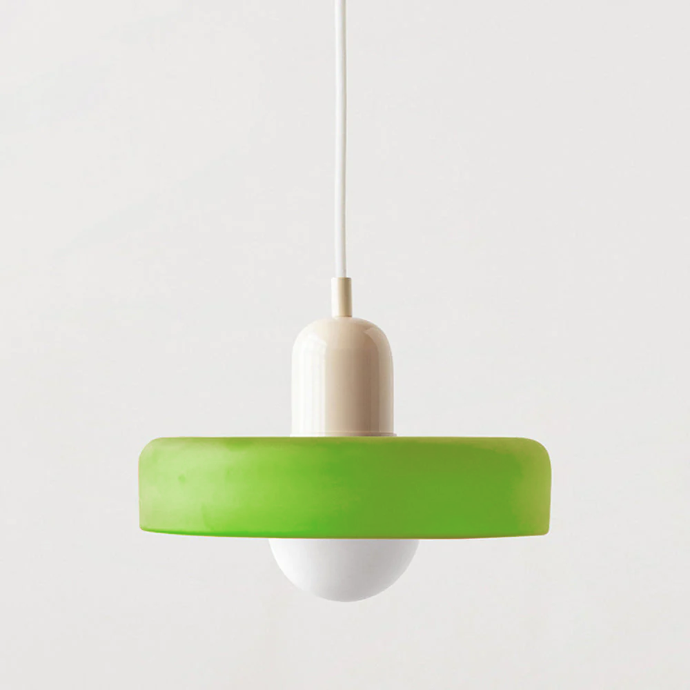 ColorLoop-Pendelleuchte – Künstlerische Hängelampe im Bauhaus-Stil mit warmem Licht