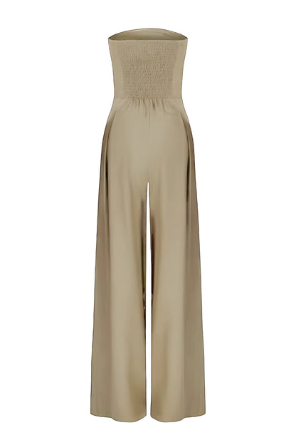Viola - Elegant Strapless Jumpsuit