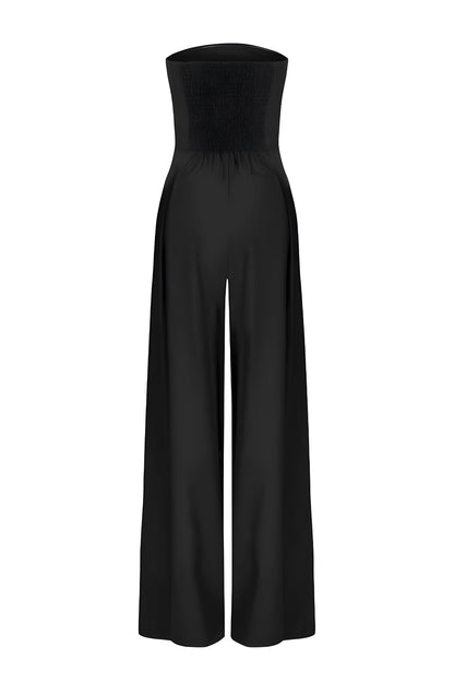 Viola - Elegant Strapless Jumpsuit