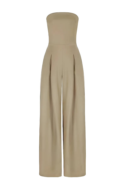 Viola - Elegant Strapless Jumpsuit