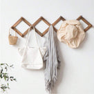 Extendable Bamboo Wall Hook with 10 Hooks