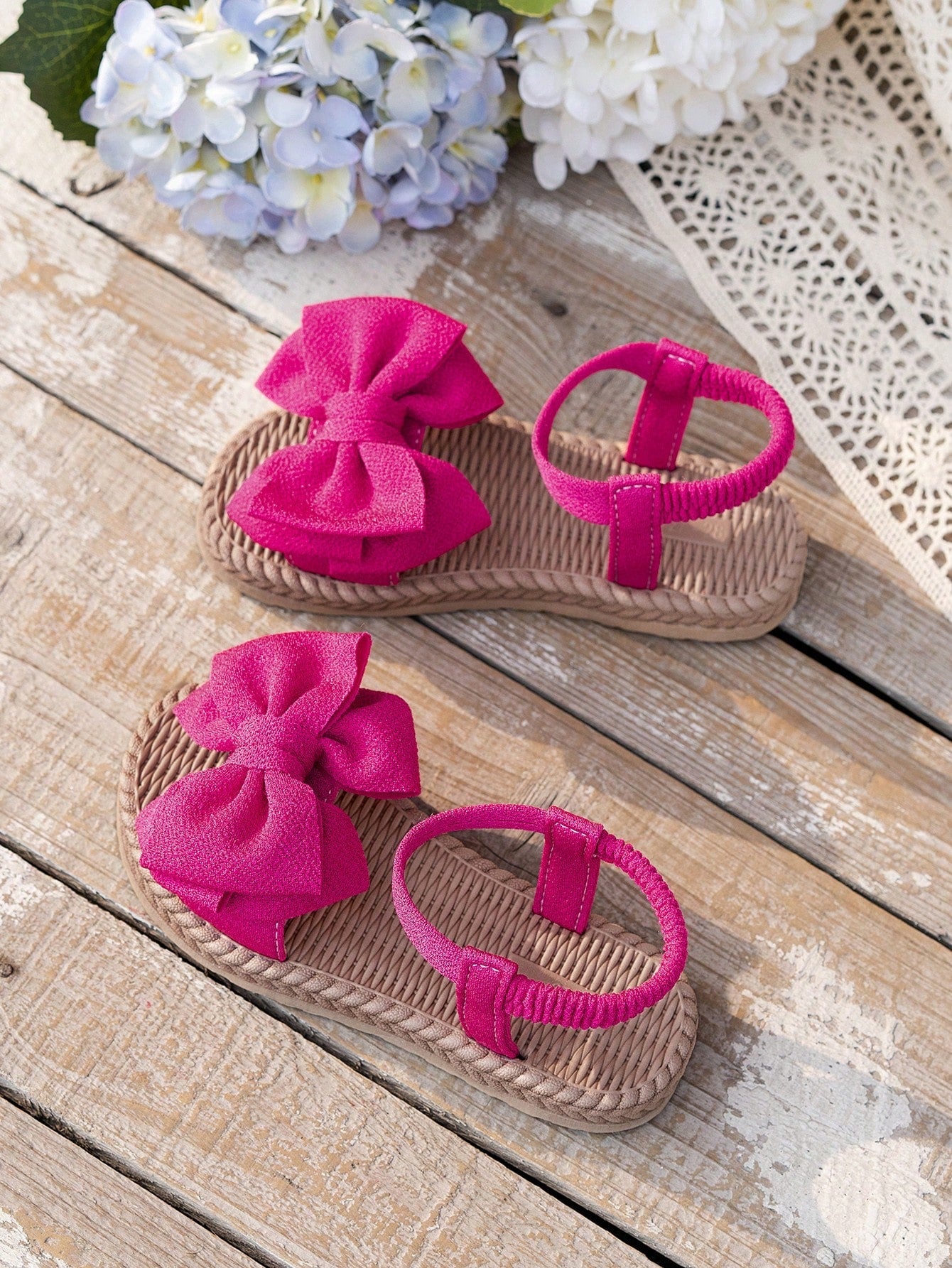 Matching Sandals with Bow for Mother & Daughter