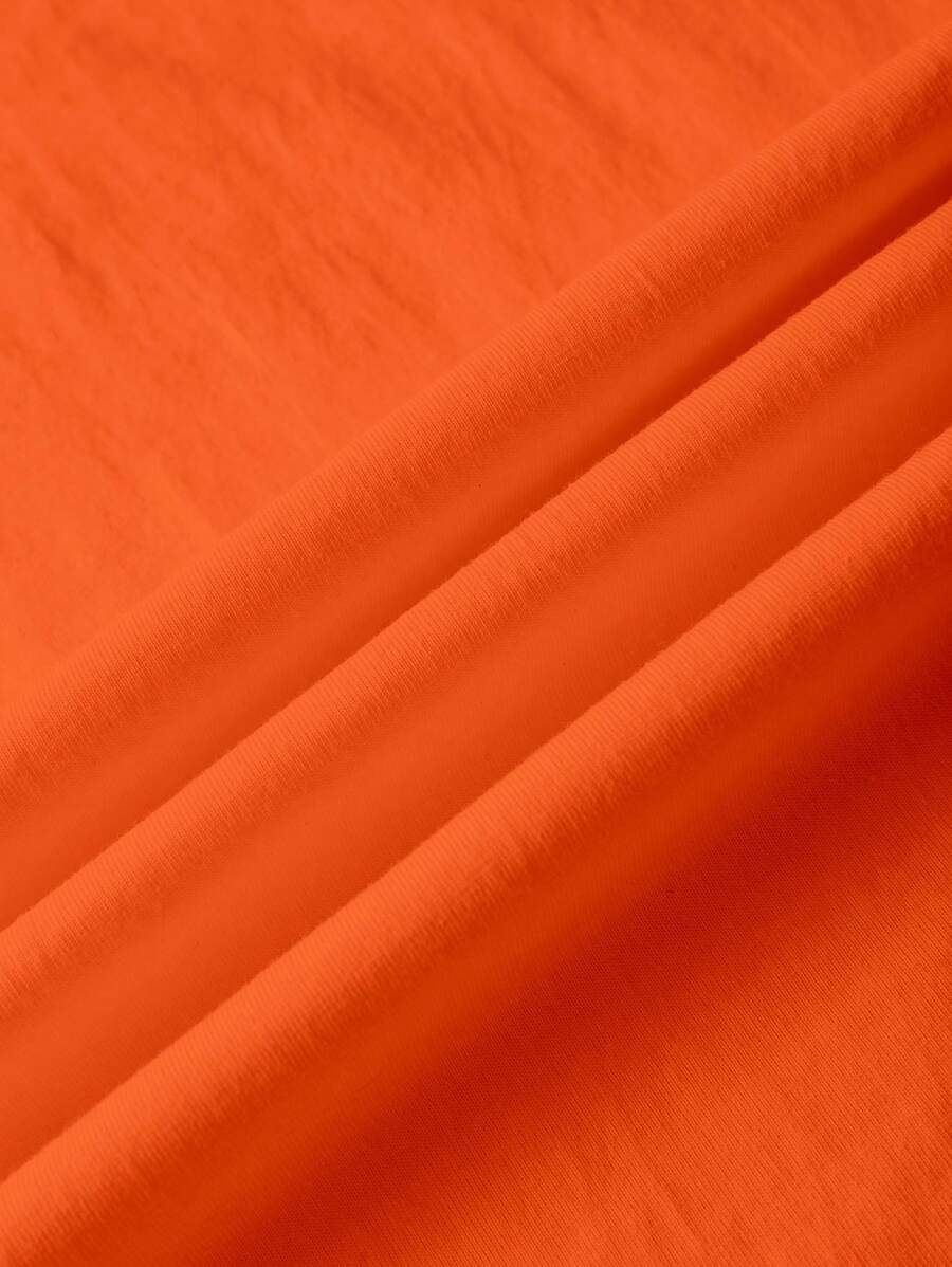 Orange Ladies T-shirt with Fruit Print and Text