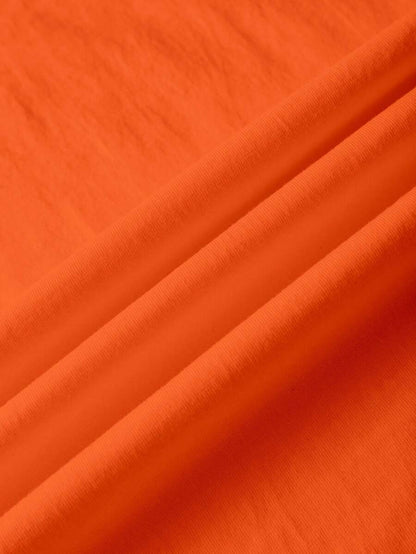 Orange Ladies T-shirt with Fruit Print and Text