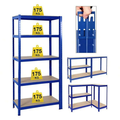 5-layer steel storage shelves without bolts