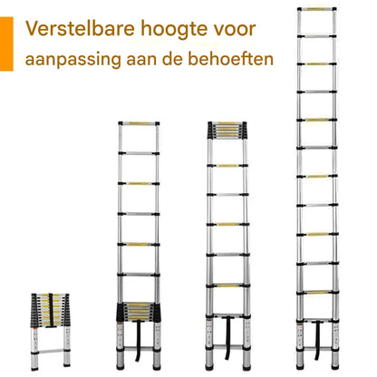 Telescopic Extendable Ladder with Adjustable Height
