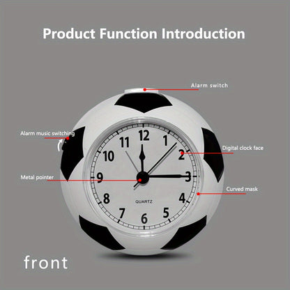 Creative Football-Shaped Alarm Clock – With Music and Unique Design for Young and Old